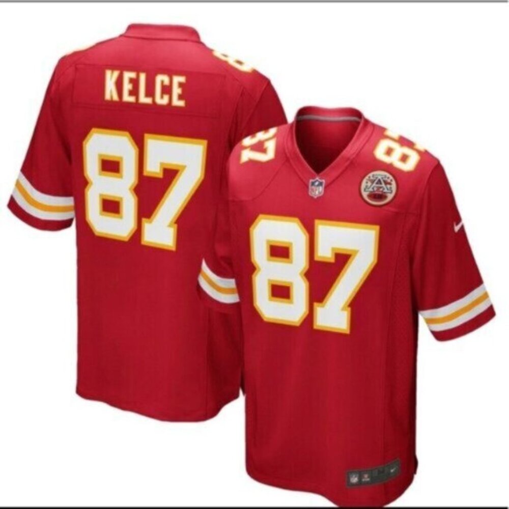 Nike Red and White Men's Jersey